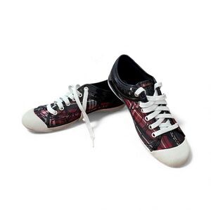 EUC - Coach Women's Shoes Zorra Plaid Sequins Sneakers Size 7 **Worn Once**